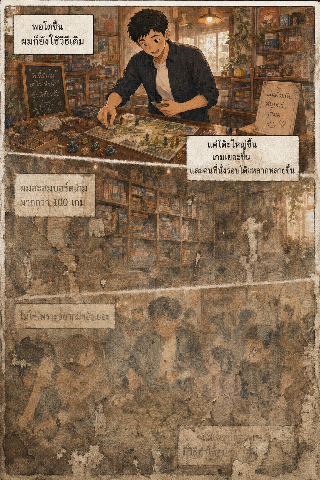 หน้าที่ 2 ที่ถูกเวลาและรอยฉีกทำให้เสียหาย