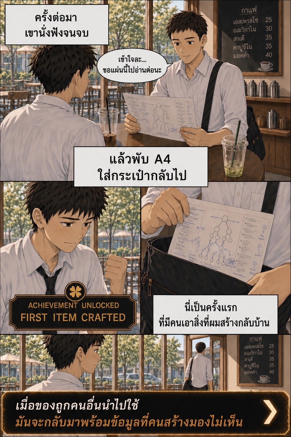 เรื่องเล่าจากโรงตีเหล็ก ตอนที่ 2 — ไอเท็มชิ้นแรก — ช่องที่ 4