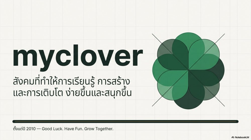 ปกสไลด์ myclover Growth Blueprint