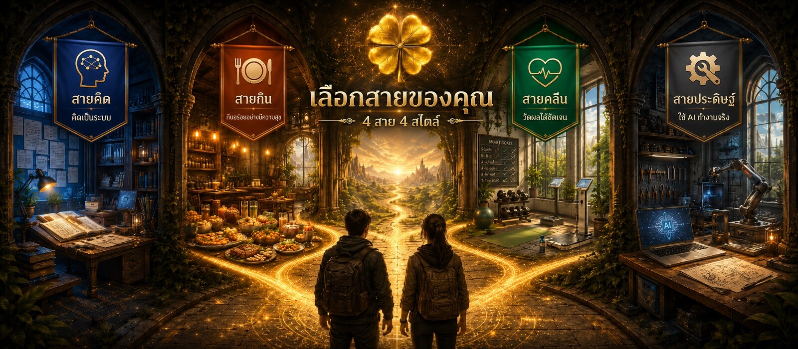 ทางแยก 4 สายของบ้าน myclover — สายคิด สายกิน สายคลีน และสายประดิษฐ์
